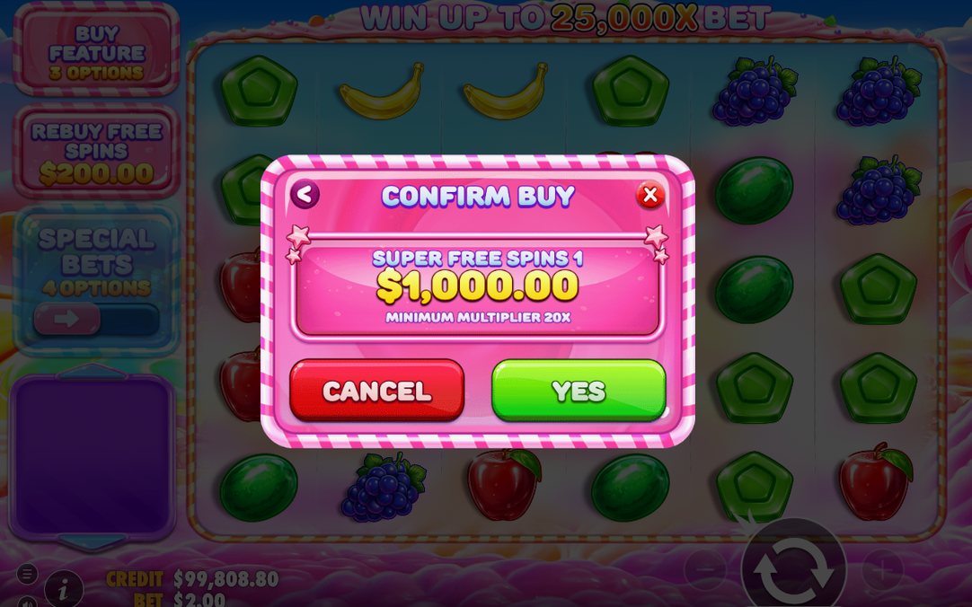 Bonus screen with Multiplier bombs on the grid
