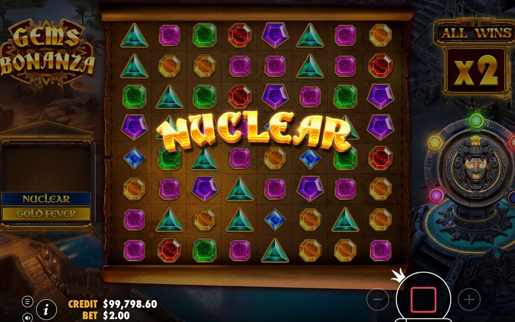 Gold Fever stage with its progressive multiplier levels