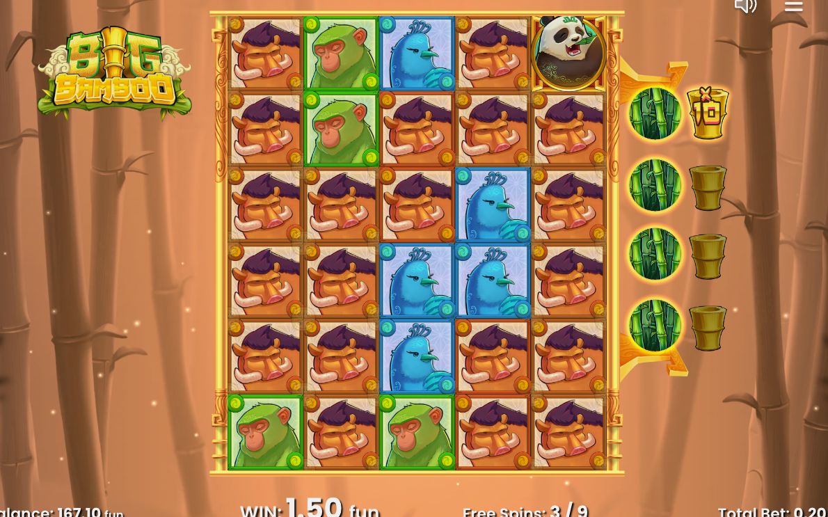 Free spins with extra spins added after a retrigger