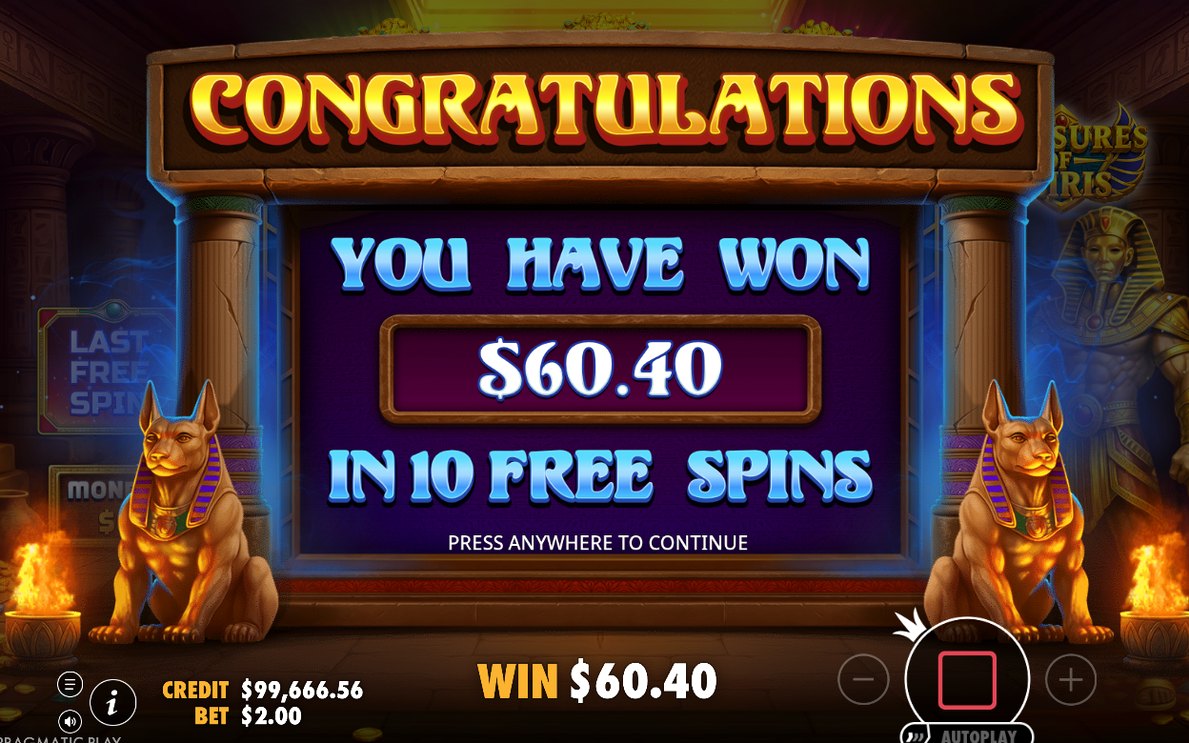 Free Spins round, marked positions and modifiers in play
